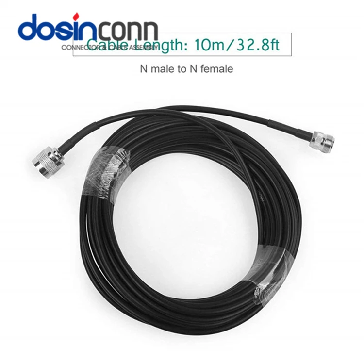 50 Ohm Coaxial Plug Crimp N Type Male LMR400 Cable RF Assemblies to STR LMR 400