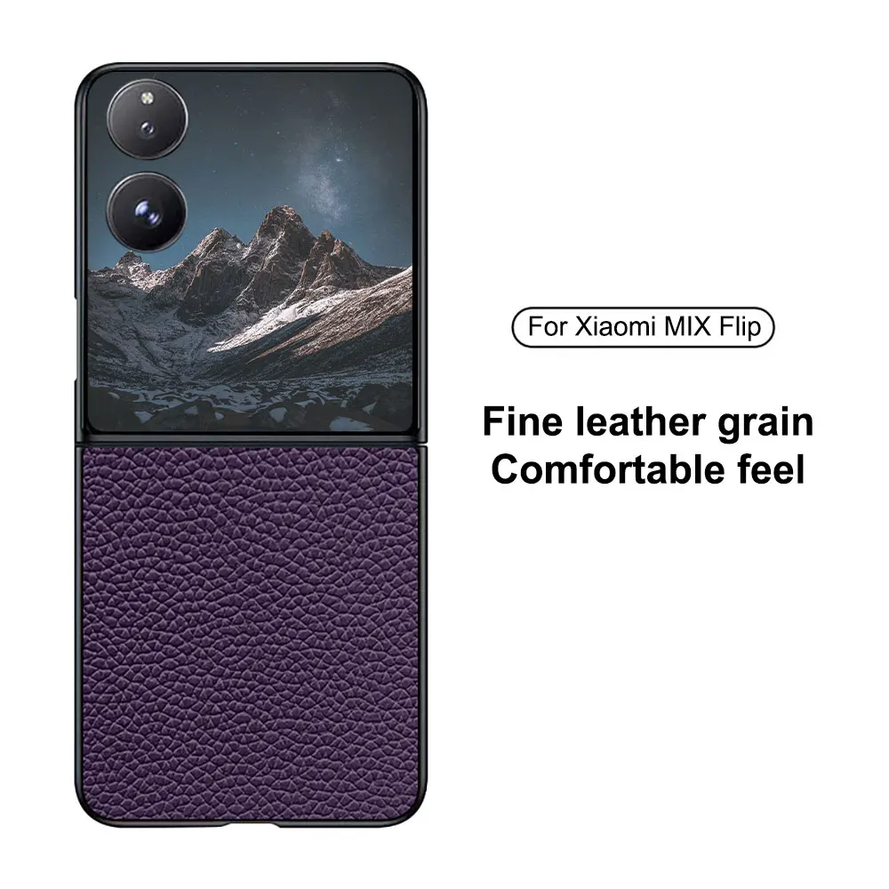 Laudtec Sjk709 Leather Grain Mobile Phone Case Simple Business Skin Friendly Luxury Colourful Anti Scratch For Xiaomi Mix Flip factory