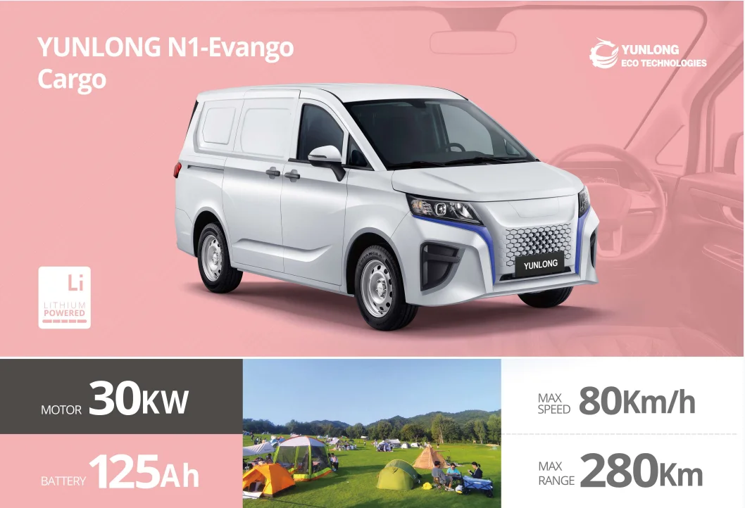 Eec N1 Approved Electric Cargo Van Electric Passenger Car High Speed