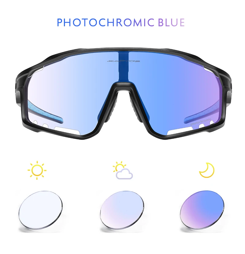 Eaglens.54 Outdoor Sports Photochromic Or Polarized Wrap Around Cycling Sunglasses For Men Women Tr90 Frame Uv Protection Whiteblack Dot