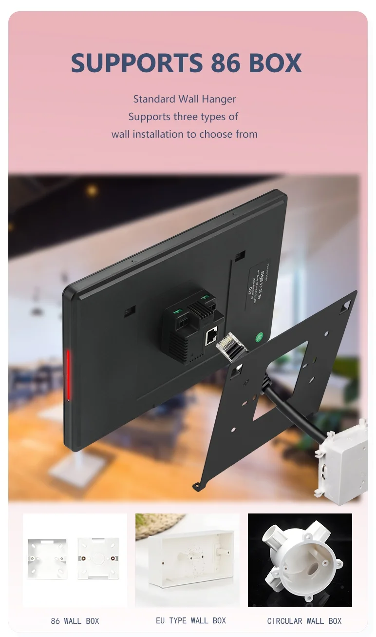Custom Touch Android Intercom Security Alarm Control Panel 8 10.1 Inch ...