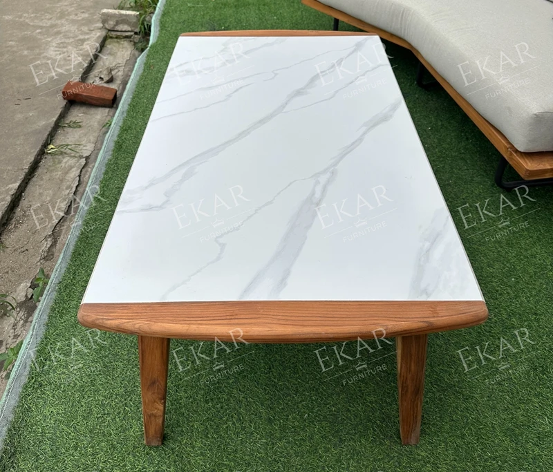 New modern waterproof and durable outdoor coffee table garden table supplier