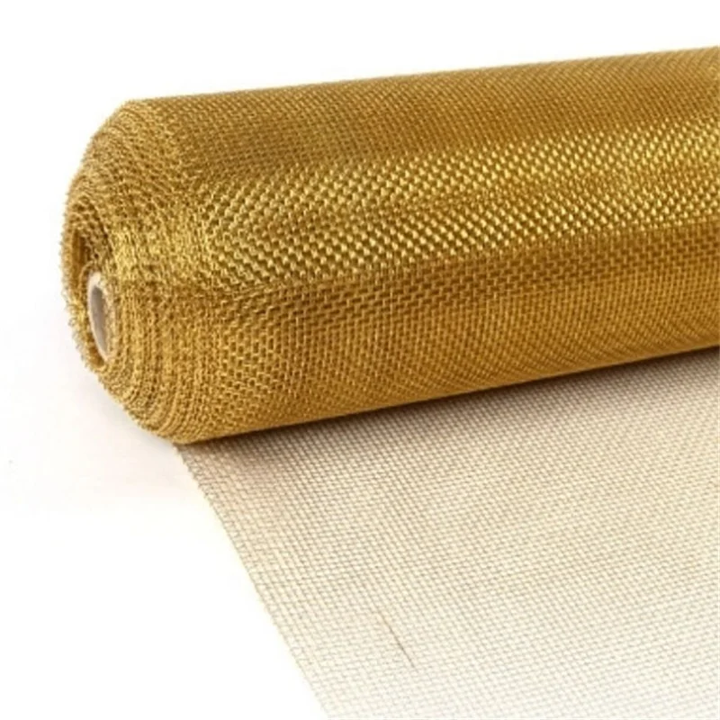 Metal Mesh Roll DIY Mesh Dense Filter Pure Brass Woven Wire Screen - Foto 10