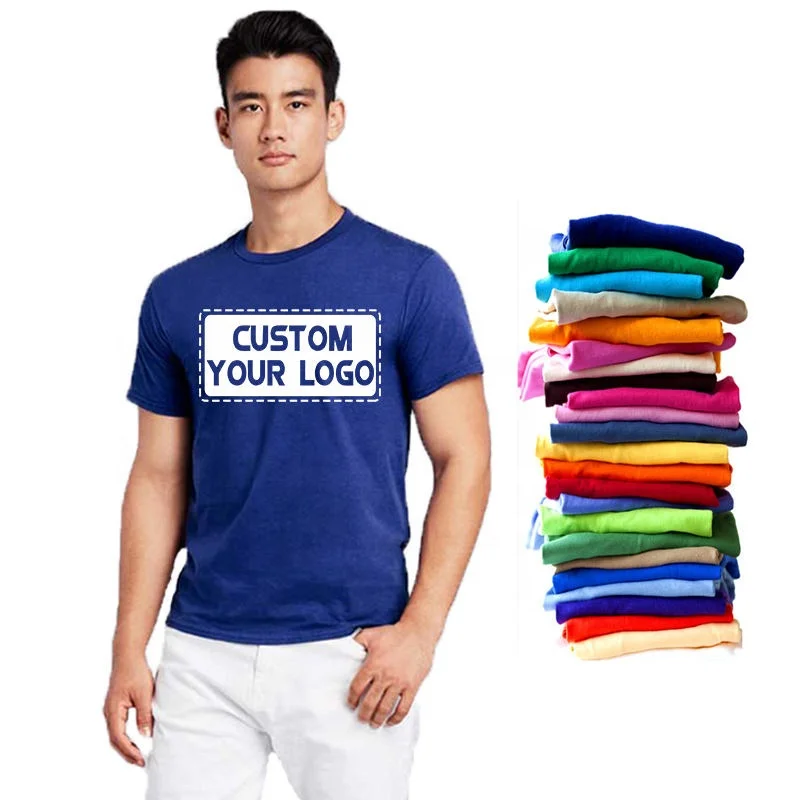 Wholesale Blank T Shirt Custom 100 Cotton tshirt Printing logo for Mens Plain t shirts Printed