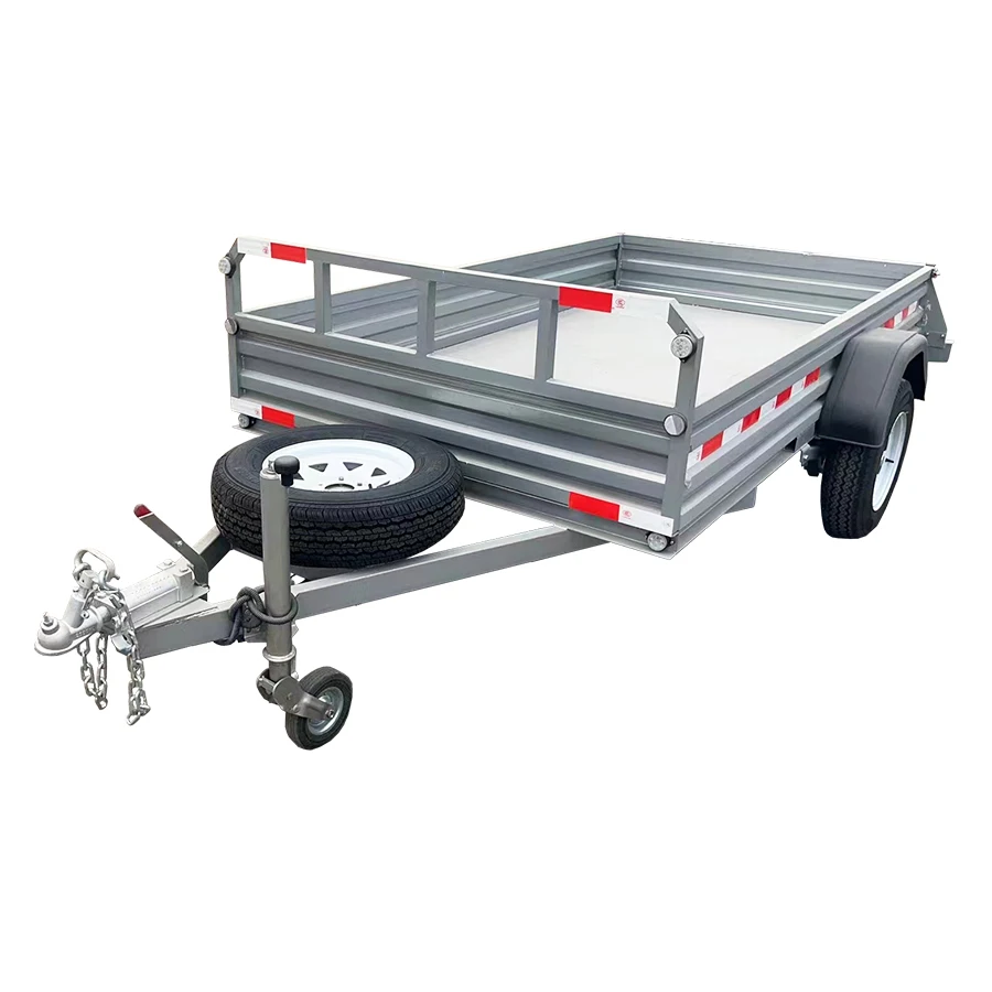 Can Provide Their Own Design Drawings Production of All-terrain Fence Pull Back Flatbed Trailer