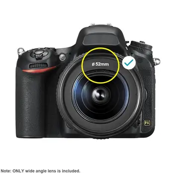 Neewer 52MM 0.43X HD Wide Angle Lens Macro Close-Up Portion Lens No Distortion Digital High Definition for  DSLR Camera detail image