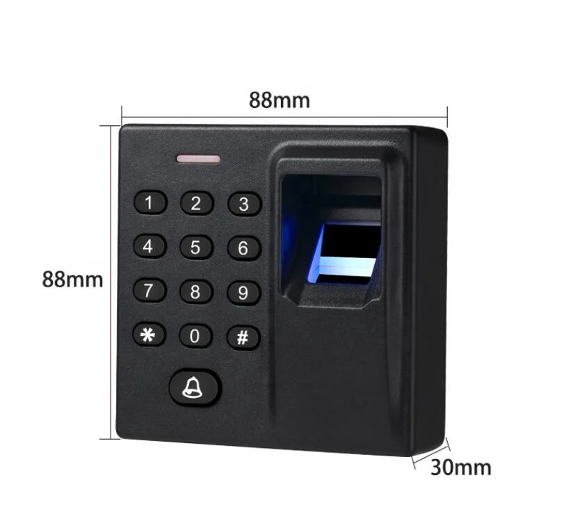 Mini Biometric Fingerprint Access Control Standalone Door Controller Keypad Finger RFID Card Door Entry Lock