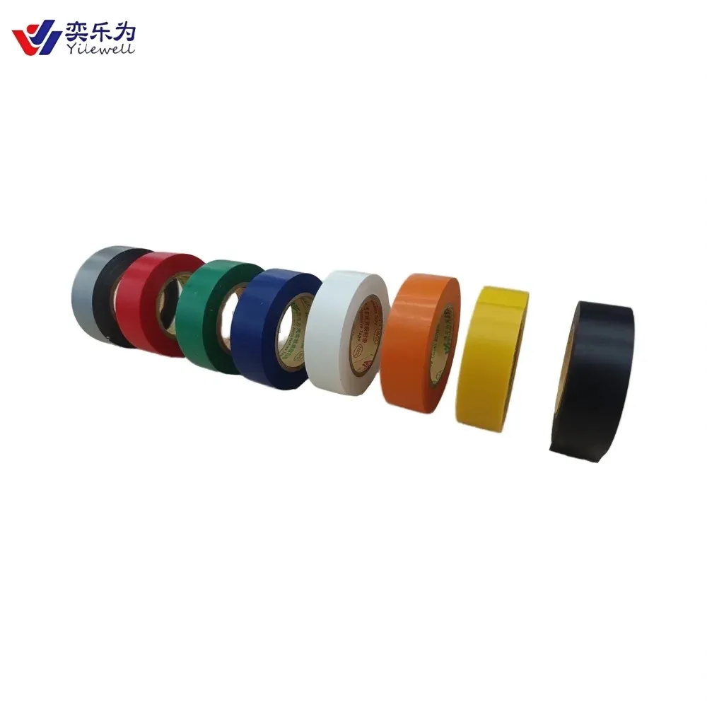 High Quality Black PVC Jumbo Roll Automotive Wiring Adhesive Electrical Insulation Tape Rubber-Backed Flame-Retardant Wire Cable