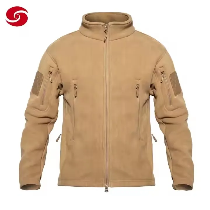 Breathable Quick Dry Olive Green Winter Tactical Fleece M65 Field Jacket for Training