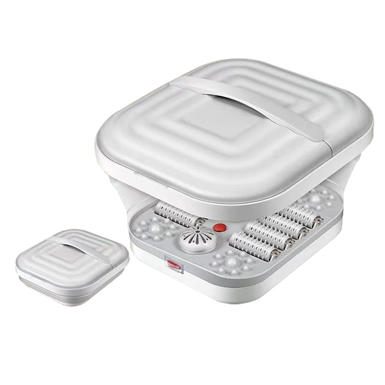 Multifunction Pedicure Collapsible Vibration Foot Bath Machine Foldable  Foot Spa Massager Bubbles Heat Foldable