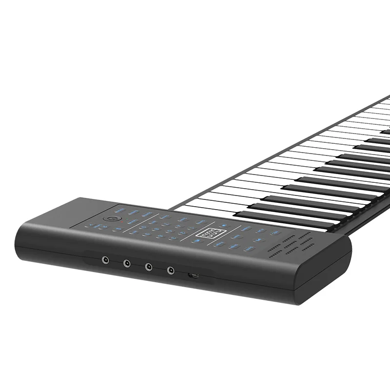 PB61 61 Keys USB Flexible Roll up Piano Electronic Foldable Keyboard