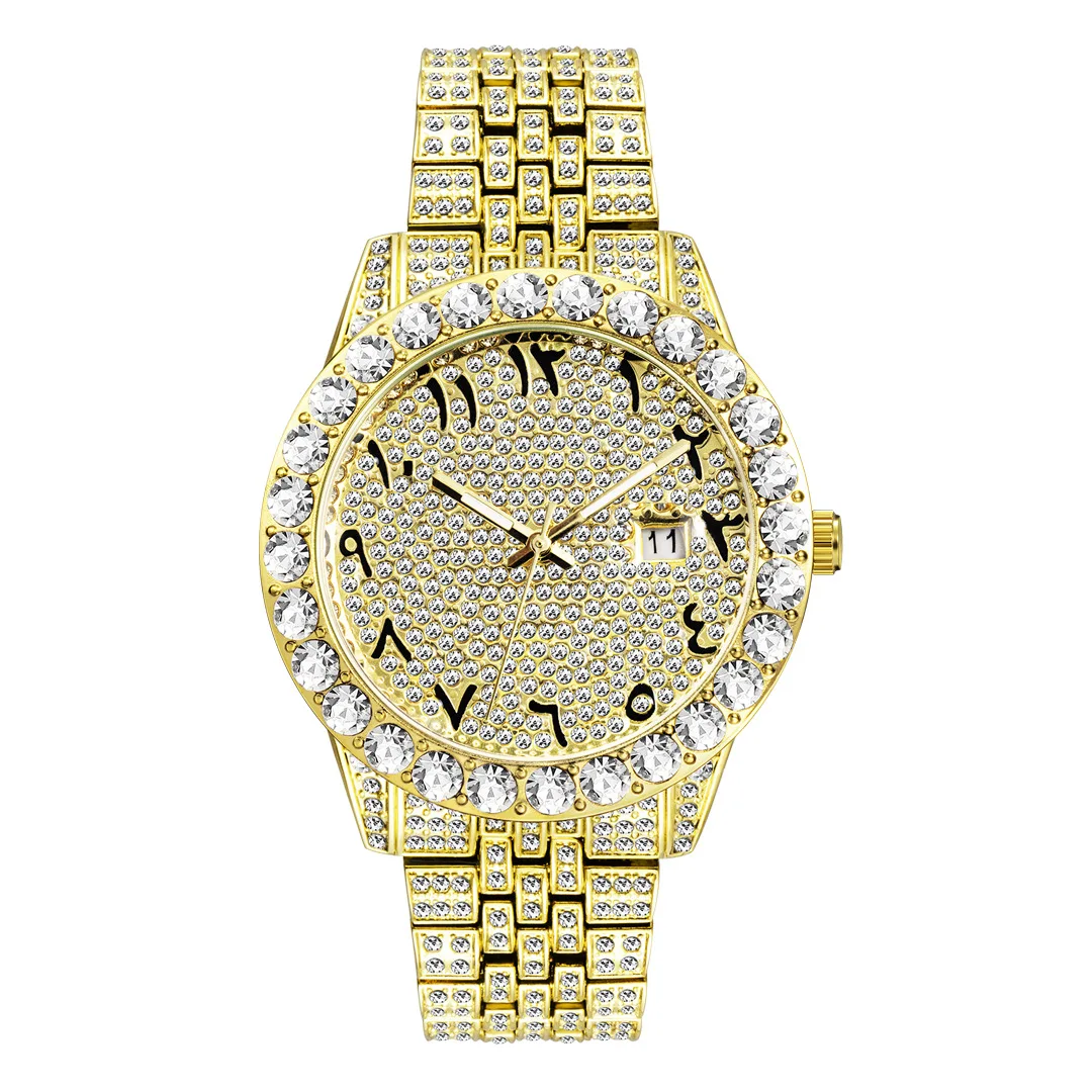 アルマンド♠️ブランドブラン(シルバー)♠️訳あり激安♠️早い者勝ち！！！ Diamond Watch Men - Luxurious Arabic Numerals Mens Watch