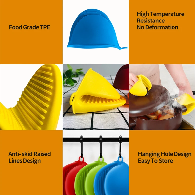 Manjia Cake Baking Tools Cheap Oven Mitts Heat Resistant Cooking Pinch