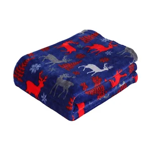 Customized Design Coral Fleece Blankets 100%Polyester Throw Blanket Super Soft Printed Fleece Blanket