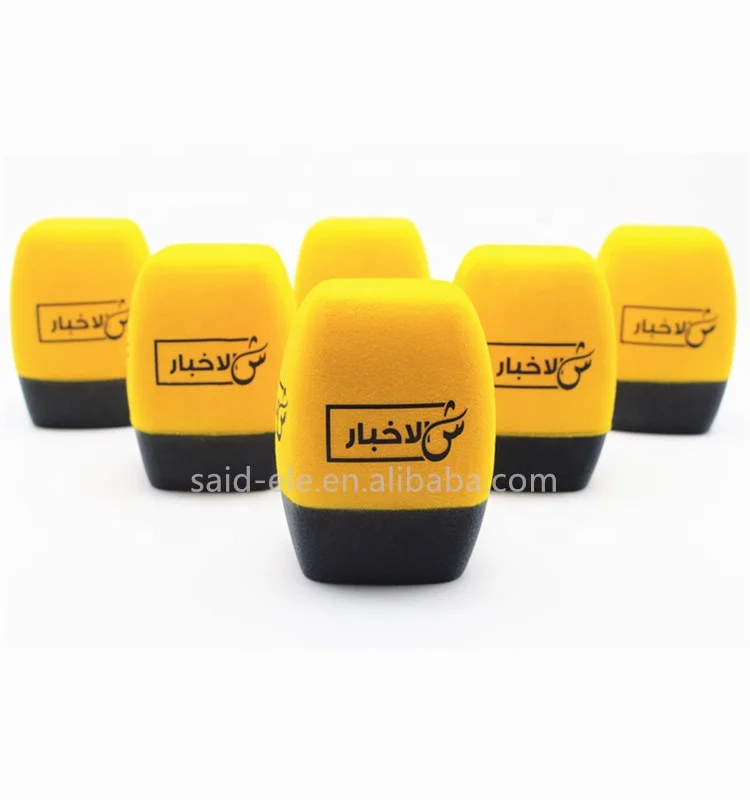 Customized Size Onstage Microphone Wind Protection Foam Cover TV Host Mic Windshield Sponge