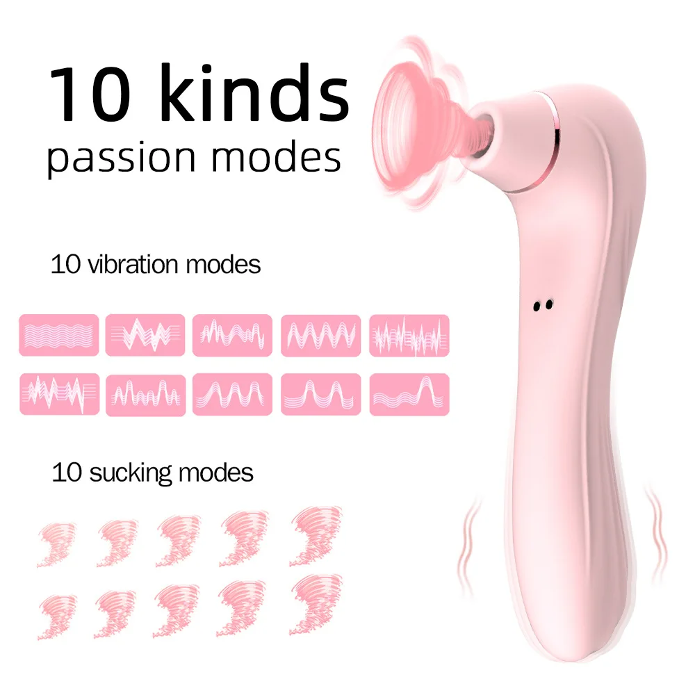 Adult Sex Toys Couple's Clitoris Stimulate Sucking Wand Massagers Female  Sex Beginner's Vibe Toy Masturbator 10 Frequencies Real
