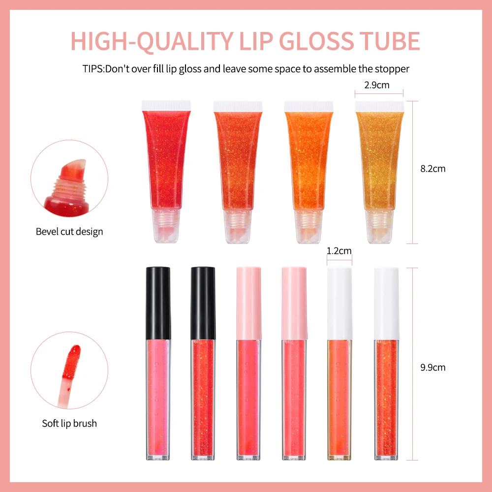 Diy Lip Gloss Set Versagel Safe Handmade Cosmetic Vegan Lip Gloss Base ...