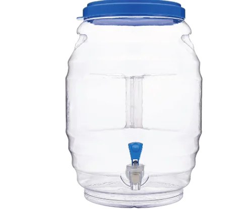 BPA Free Blue Color  Push Style Plastic Water  Spigot Water Faucet Valve Tap Plastic Spout Replacement for Water Dispenser Use