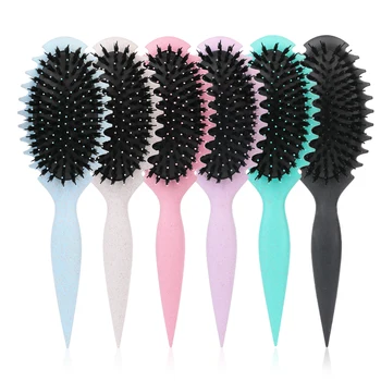 Reduce Pulling, Shape and Define Curls with Prongs Professional Brush for Women and Men