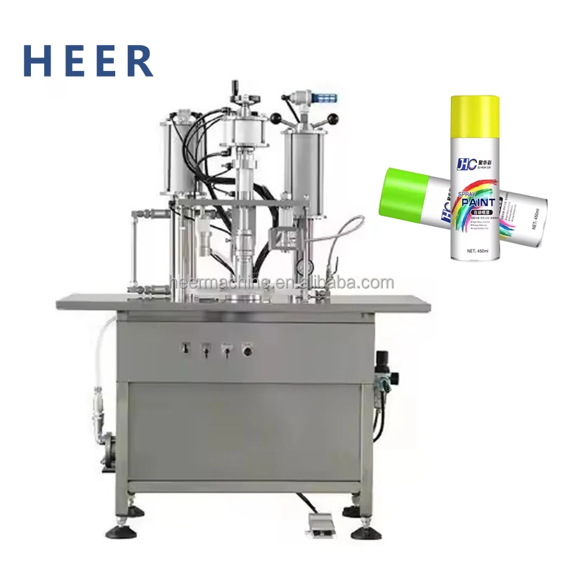 Semi-automatic Bov Aerosol Filling Crimping Machine Air Freshener Spray ...