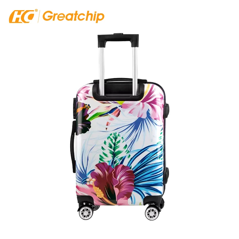 Luggage Valise Motif Tropical Carry-on Travelling Box Luggage