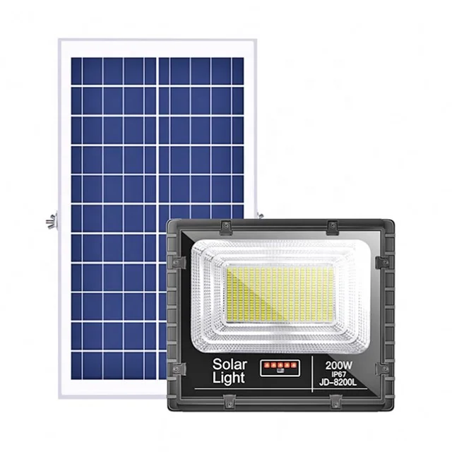 2 Years Warranty IP67 Die-casting aluminum Dusk to Dawn Remote Control Portable 100W LED Solar Powered Flood Light