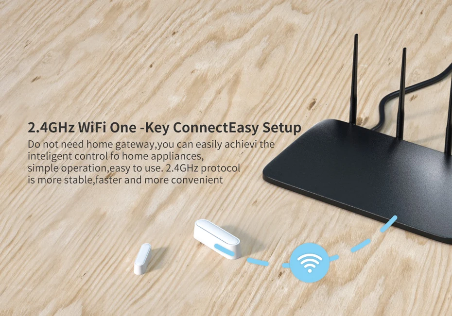 Tuya Wifi Remote Control Smart Door and Window Sensor Voice Control Via Google Assistant and Alexa