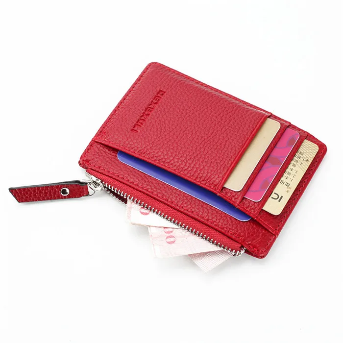 Women Mini Id Card Holders Business Credit Card Holder Pu Leather 