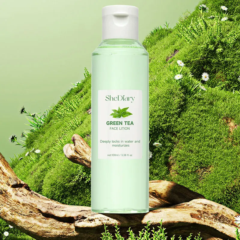 Custom Logo Anti Acne Deep Cleansing Nourishing Green Tea Oil Control Green Tea Facial Lotion