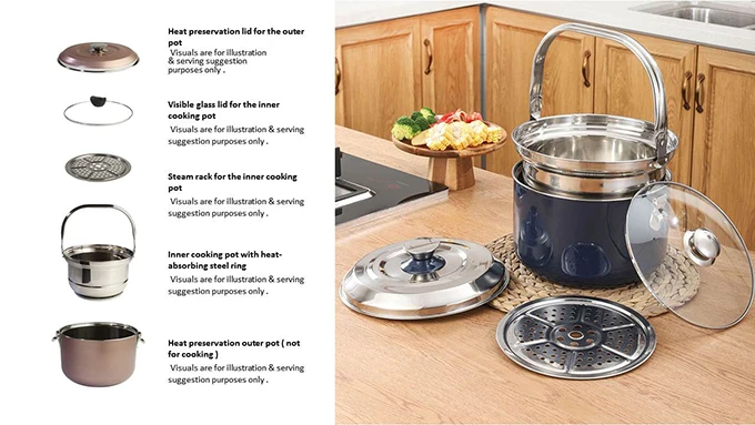 Special Cookware Stainless Steel Food Cooking Pots Energy Saving Pot