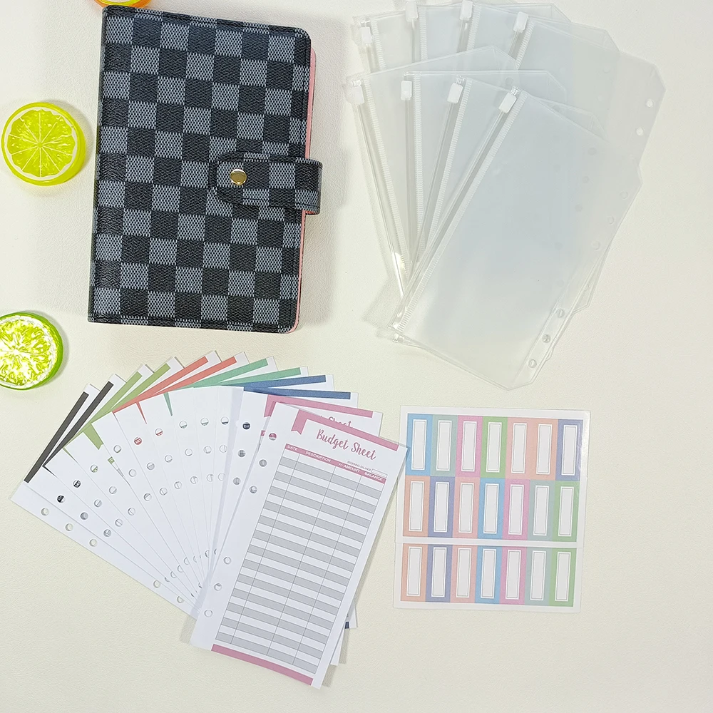 Wholesale Custom Sublimation A7 A6 Money Budget Binder Wallet Set with Cash Envelopes Budget System Binder for Budgeting Sticker