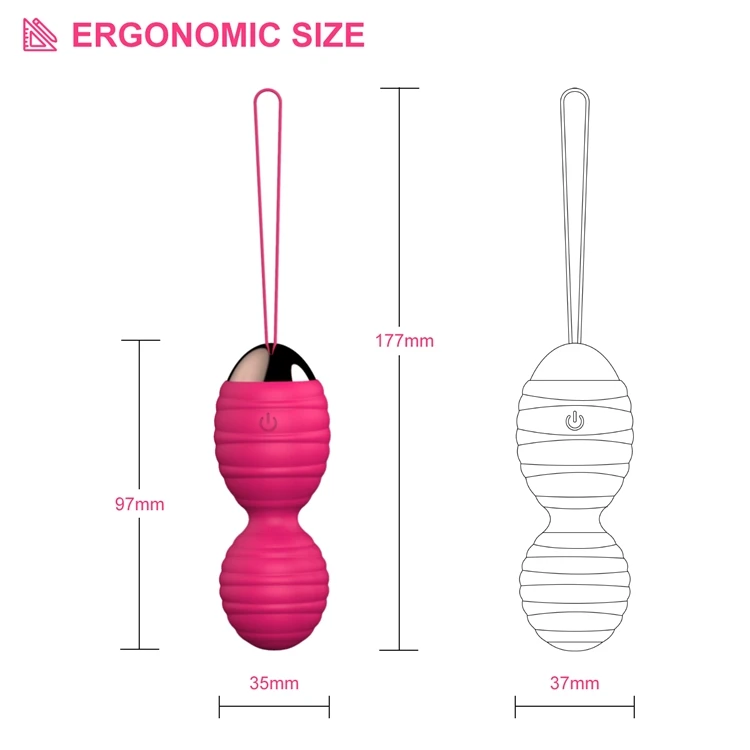 2021 New Latest Patent APP Controlled Ben Wa Kegel Balls Smart Vaginal Vibrating Kegel Balls Silicone Weight Exercise Ball