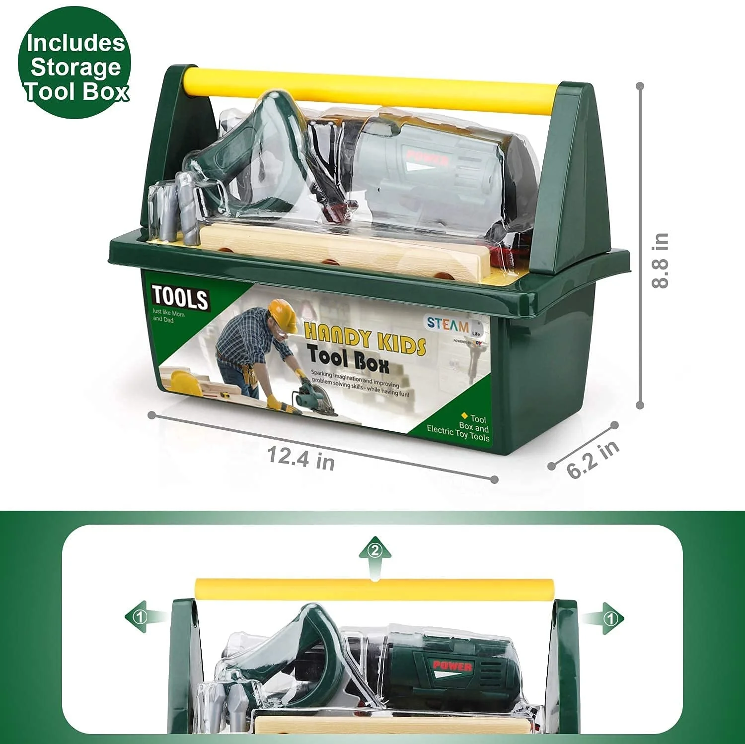 (Только для клиентов из США), игрушечная жизнь, 19 шт., имитация электрических детских интерактивных ролевых игр, игрушечные инструменты, набор инструментов для подарка