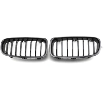 3 series F30 carbon fiber look double line kidney front grille double slat F30 front grille for BMW