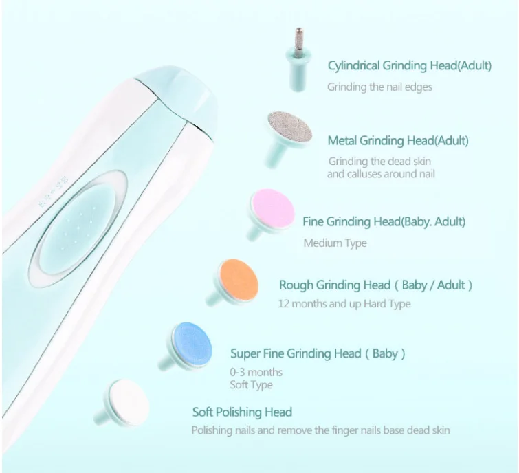 Newborn toddler kids or women toes and fingernails care  polish and trim multi-function professional baby nail clipper set