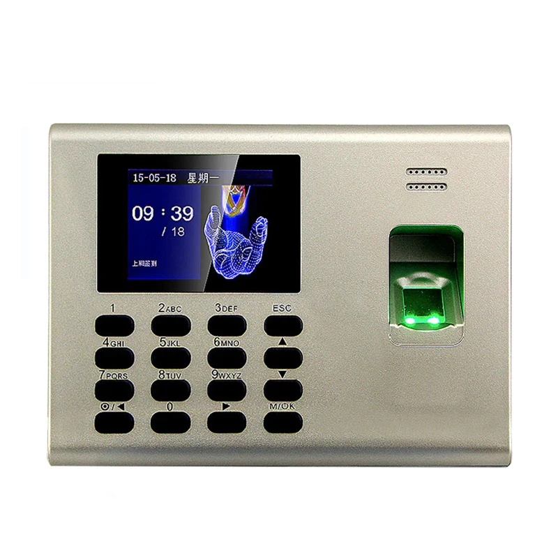 TCP/IP Fingerprint And 125KHZ ID Card Access Control And Time Attendance Time Clcok Time Recorder Built In Battery Linux System