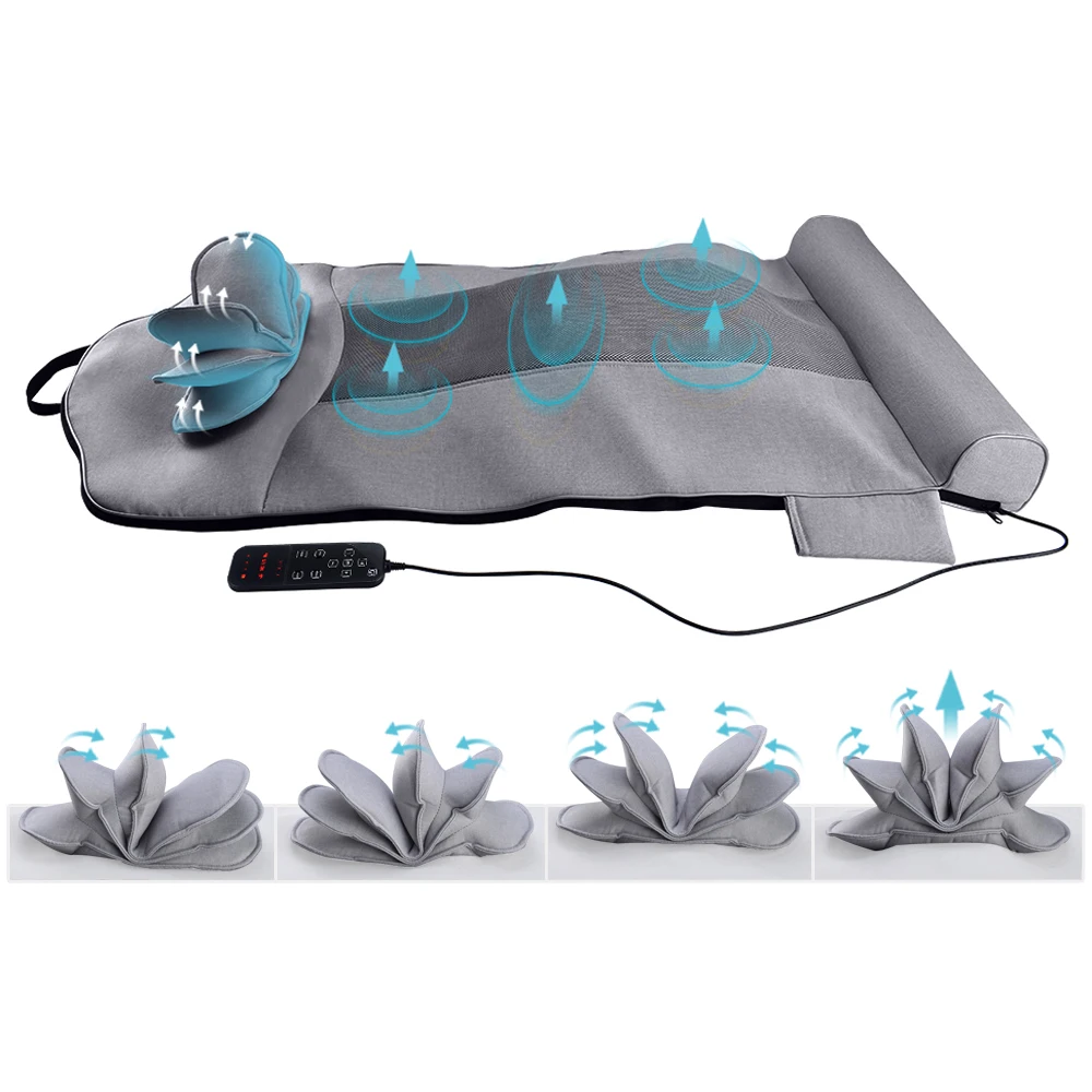 Full Body Therapy Heating Electric Engine Vibration Massage Mattress Relief  Expert Back With Controls