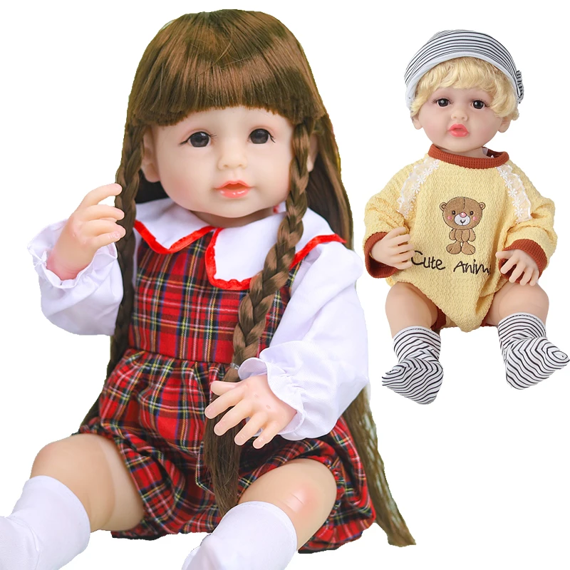 55CM Silicone Baby Doll Lifelike Reborn Dolls for All Ages