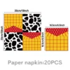 Serviettes 20 pièces