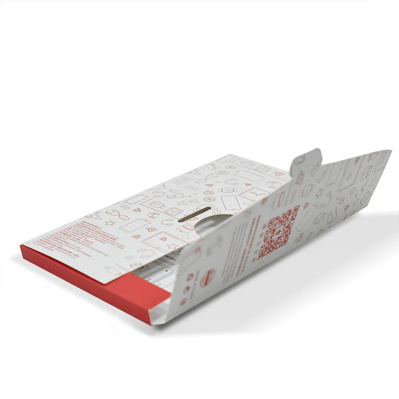 Personalised Packing Cardboard Paper Thin Scarf Envelope Box Small Business Hair Packaging Boxes for Screen Protector