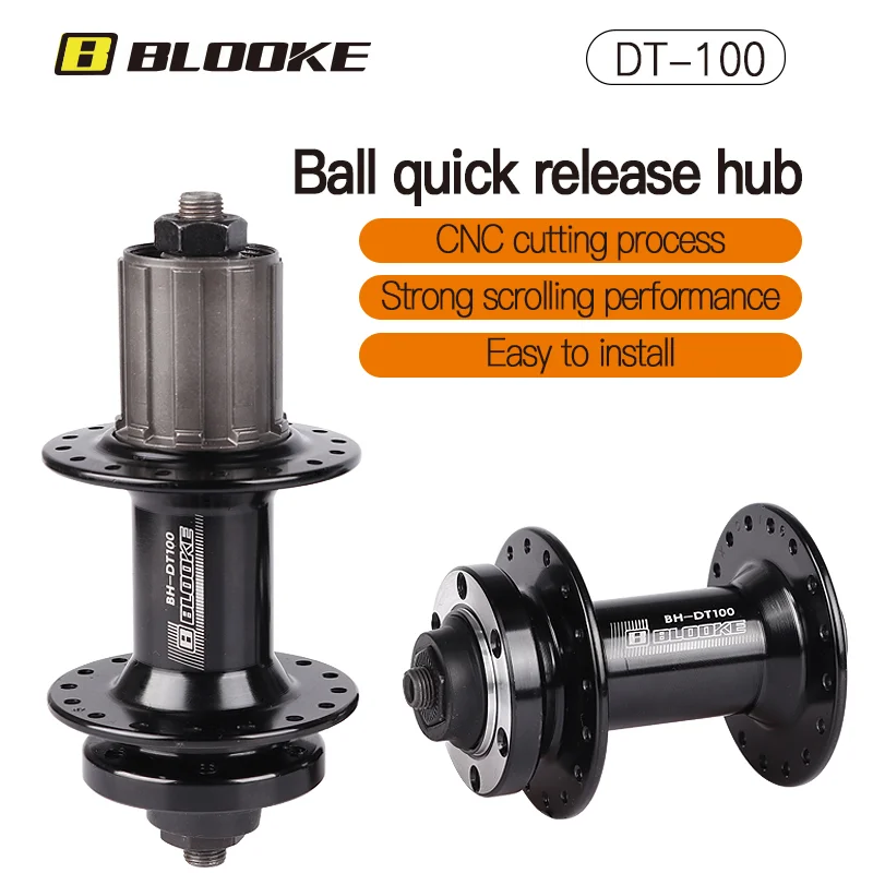 Bicycle Hub BLOOKE DT-100 Bolt Disc Brake Mountain Hub 32 Hole 100/135mm  Front and Rear Hub Other Bike Parts