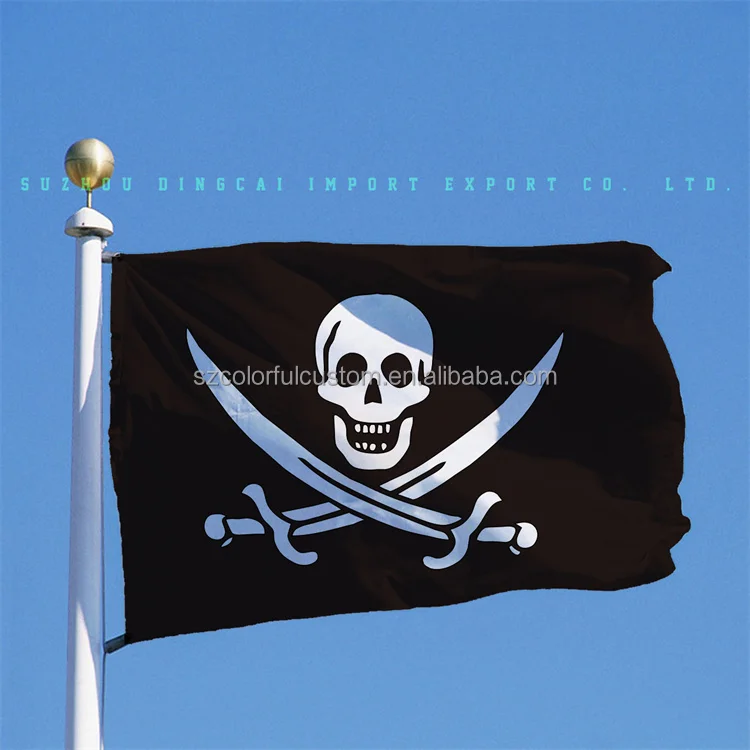 Buy Pirate flags, Buy Pirate With Patch Flag Jolly roger flag