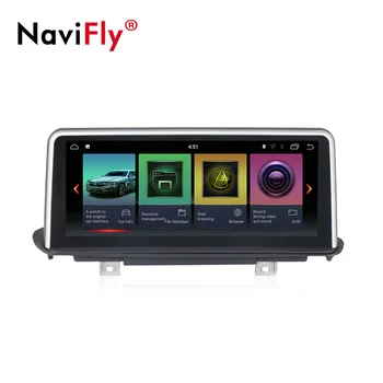 Navifly PX6 ID7 IPS Screen Android 9.0 4GRAM 32G Car DVD Audio Player for BMW X5 F15 2014-2017 Original NBT ADAS Carplay MIC
