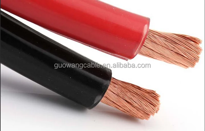 300amp 400amp Black Welding Cable Low Voltage Cable  for Welding Machine Rubber Coated Electrical Wire