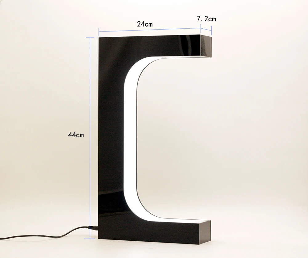 New Dropshipping Rotating  Magnetic Levitation Floating Shoe Display Rack with Led Light