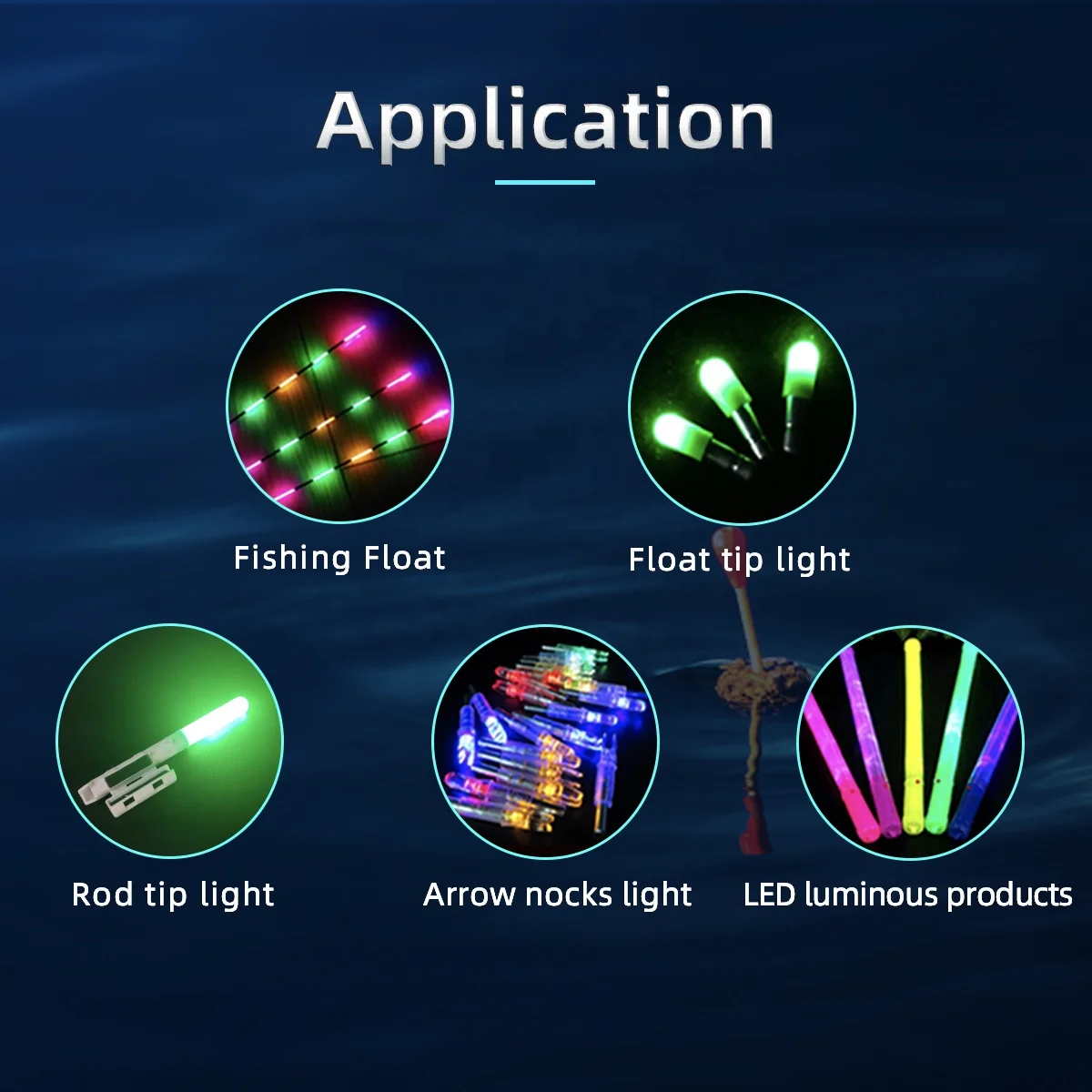 Cr425 Pin Type Lithium Battery for Night Fishing Floats Fishing Bobbers Battery