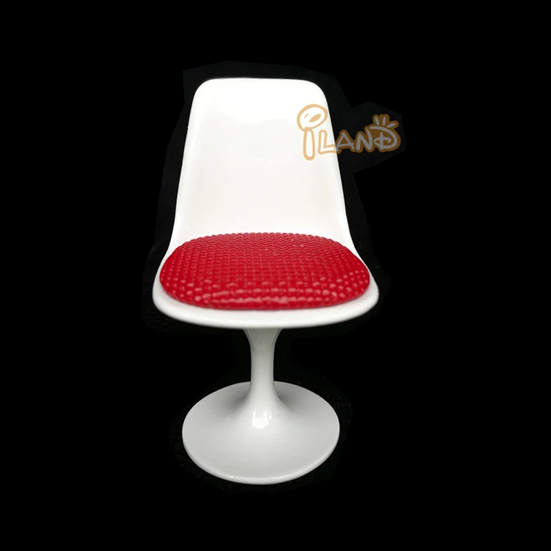 
 Миниатюры iland в масштабе 1:12, миниатюрный металлический стул для кукольного домика, Диона, сцена WL001  