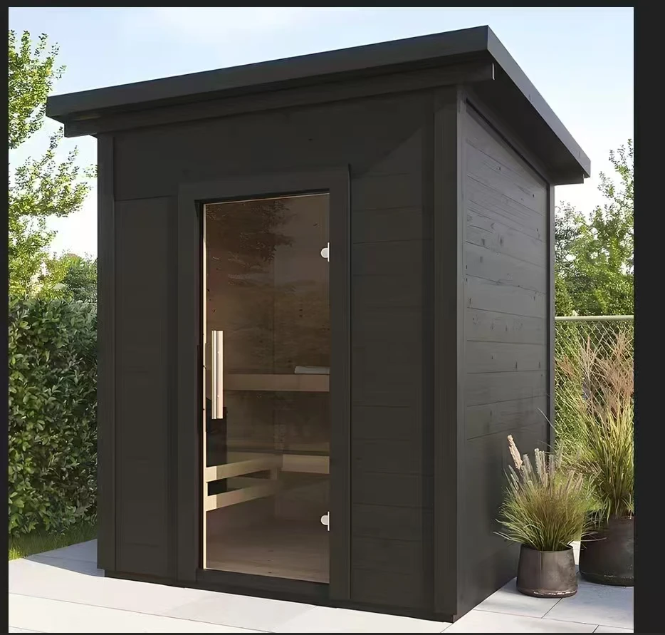 Multifunctional Sauna Trailer Outdoor Use Smart Home Saunas for  2 3 4 Person Use Steam Room Dry Portable Sauna