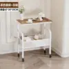 Brown glass with white shelf [Single layer]