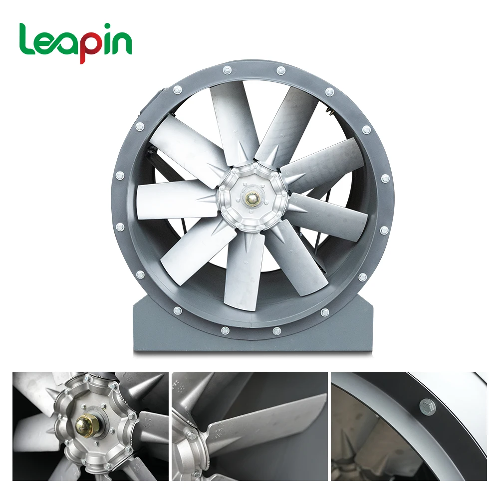 Leapin 380V Motor Explosion Proof Axial Flow Fans for Industry Condenser With Aluminum Alloy Metal Impeller